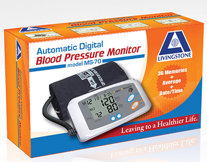 Blood Pressure Monitor Product Packaging