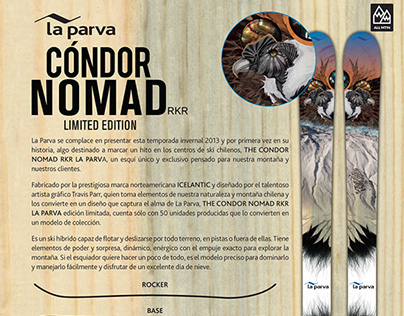 Gráficas para Ski CONDOR NOMAD RKR, La Parva - Byacom