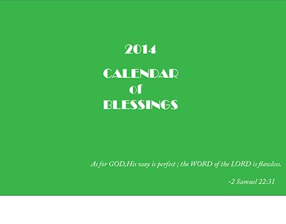 2014 Calendar of Blessings
