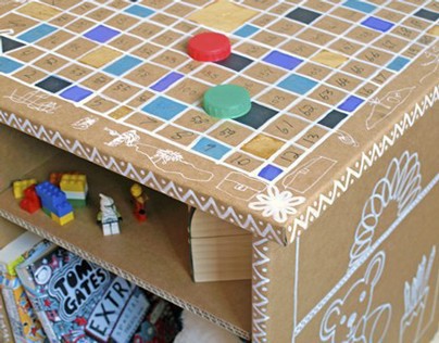 The Cardboard Kid - Kids Bedside Table/ Nighstand