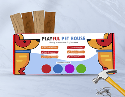 PACKAGE DESIGN FOR PLAYFUL PET HOUSE