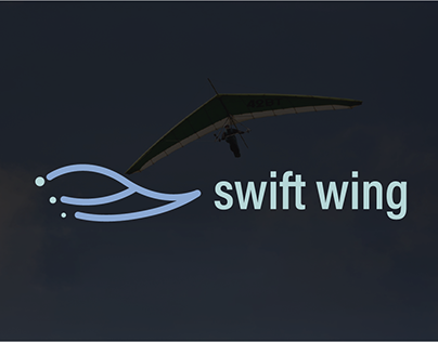 Swift Wing logo design, logo branding