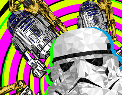Star Wars Psychedelic Poster