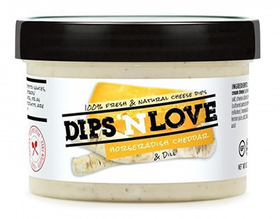Dips 'N Love Packaging Design