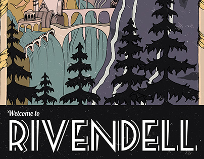 Lord of the Rings 'Rivendell' Poster