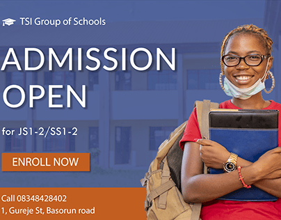 School admissions flyer