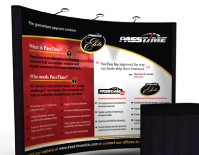 Trade Show/Trade Booth design for PassTime USA