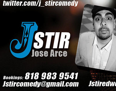 Jose "J-Stir" Arce business card 