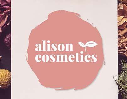 Alison Cosmetics Logo and Package Design