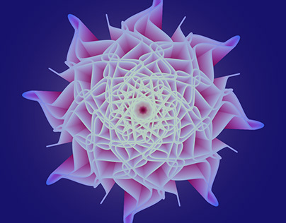 3D Geometric Flower Design