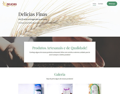 Site Delicías Finas