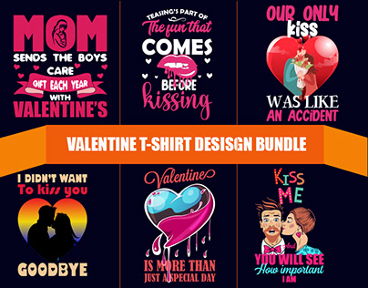 Valentine Day T Shirt Design Bundle