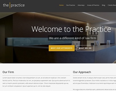 The Practice | Lawyer Website Template