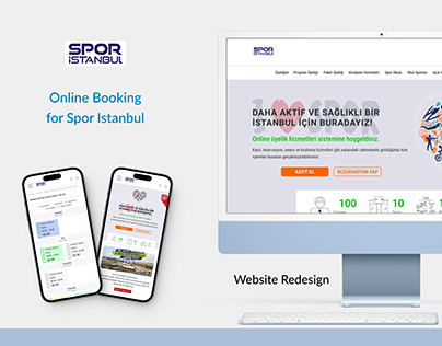 Online Booking for IBB Spor Istanbul Website Redesign