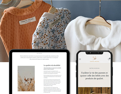 E-commerce website & branding for Tante Reine