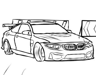 BMW M4 Drifting