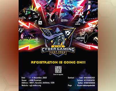 AIUB Cyber Gaming Fest 2022 Leaflet