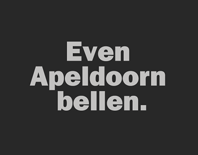 Even Apeldoorn bellen - Sinterklaas campaign