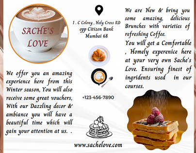 Sache's love café broacher