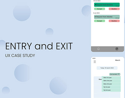 ENTRY/EXIT - UX project