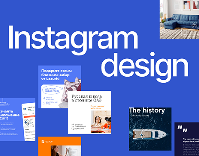 Design for 3 Instagram profiles