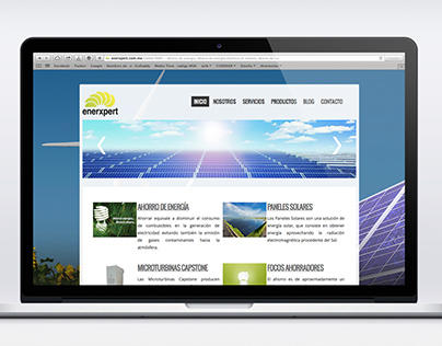 Sitio web para empresa de ahorro de energía 