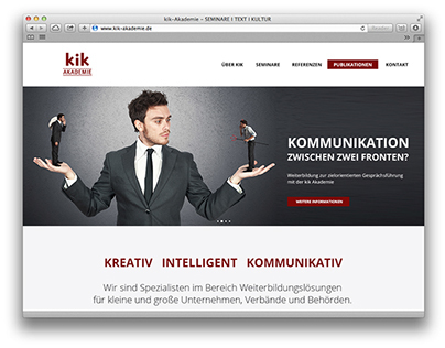 kik-Akademie Website Redesign