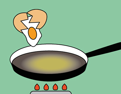 How to fry an egg | Infographic