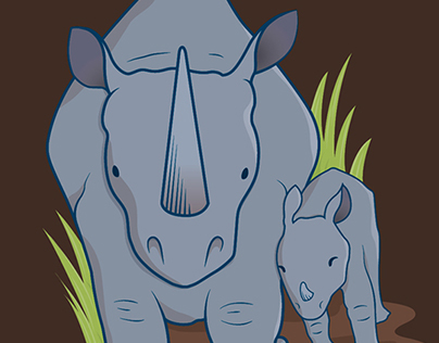 Save the Rhinos sticker
