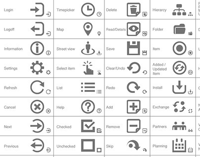 Icon Set for IDEO App