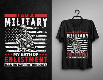 Military T-shirt Design, Custom Graphic T-shirt Design