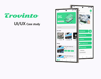 Trovinto - Mobile repair shop finder UX Case Study