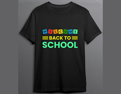 Welcome back to school T-shirt design