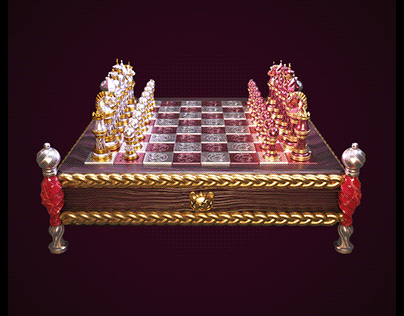 Hololive ID - Kureiji Ollie Themed Chess Set