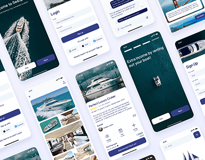 Yacht & Boat booking application | UX/UI Design
