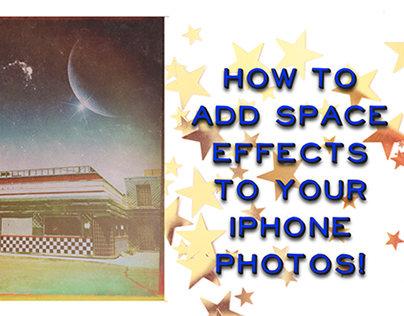 How to create a space scene on iPhone
