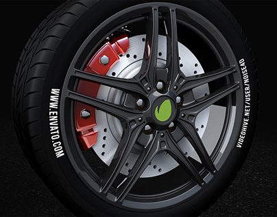 Car Wheel - Automotive Logo