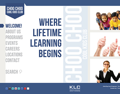 2014 - Choo Choo Cool Kids Club Website Design