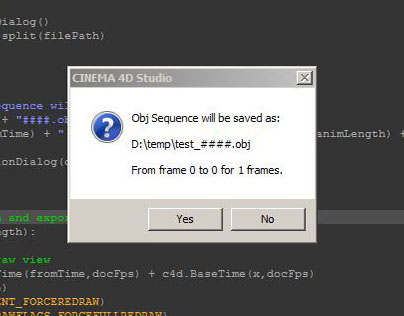 C4D Mini Script #05 - .Obj Sequence Exporter