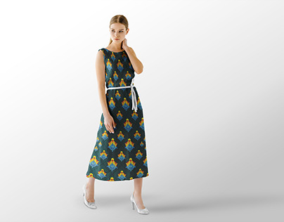 Full View Dress Design (Pattern Design)