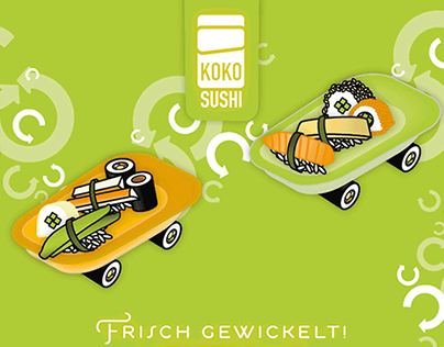 Koko Sushi Lieferkarte Flyer 2009