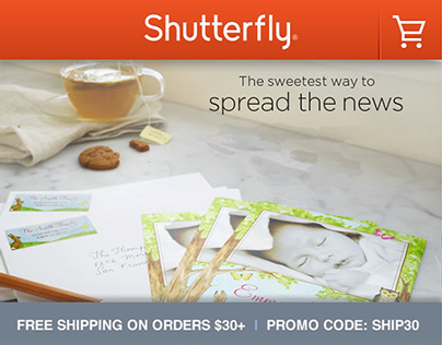Shutterfly mobile website