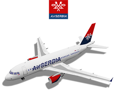 Air SERBIA Airbus A319 Livery concept