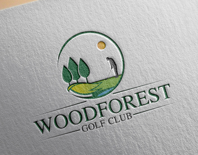 Logo Design for WOODFOREST Golf Club