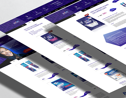 Web-site design for Crest 3D White selling company