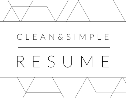 Clean & Simple Resume