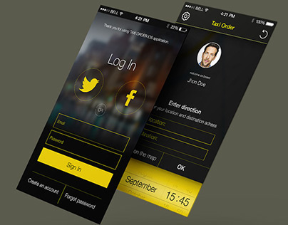 Taxi iOS app template