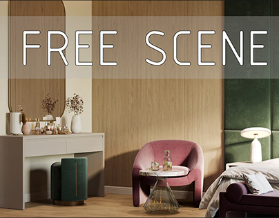 - free scene - bedroom & bathroom
