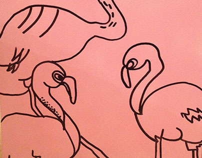 Flamingo Mural - Life Saver Project