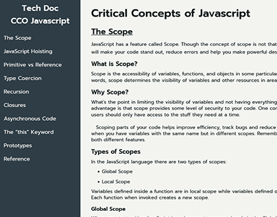Critical Concepts of JavaScript